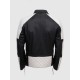 Black & White Equitazione Leather Jacket for Men