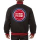 Black Wool Detroit Pistons Varsity Jacket Black Wool Detroit Pistons Varsity Jacket