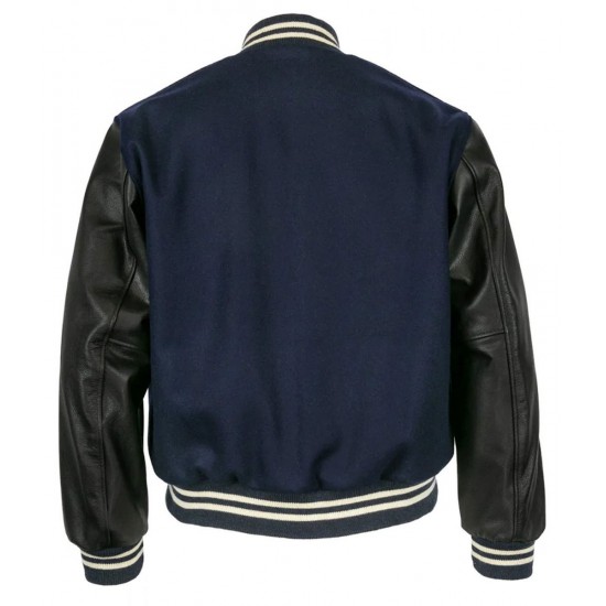Black and Blue Detroit Tigers 1955 Letterman Jacket