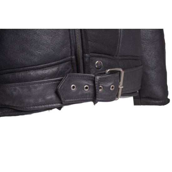 Black on Black Shearling Biker Jacket Black on Black Shearling Biker Jacket