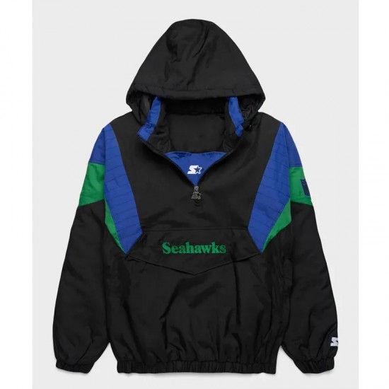 Blackout Seattle Seahawks Breakaway Pullover Jacket