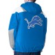 Blue Detroit Lions Charger Half-Zip Pullover Jacket
