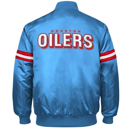 Blue Houston Oilers Retro Jacket