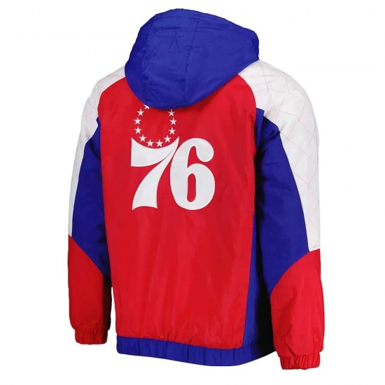 Body Check Philadelphia 76ers Half-Zip Hoodie Jacket Body Check Philadelphia 76ers Half-Zip Hoodie Jacket