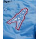 Bomber Houston Oilers Light Blue Satin Jacket