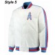 Bomber Houston Oilers Light Blue Satin Jacket