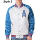 Bomber Houston Oilers Light Blue Satin Jacket