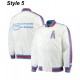 Bomber Houston Oilers Light Blue Satin Jacket