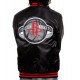 Bomber Houston Rockets Satin Black Jacket Bomber Houston Rockets Satin Black Jacket