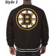 Boston Bruins Letterman Black Wool Jacket Boston Bruins Letterman Black Wool Jacket