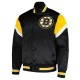 Boston Bruins Midweight Black Satin Jacket Boston Bruins Midweight Black Satin Jacket