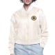 Boston Bruins Printed Logo Varsity Satin Jacket Boston Bruins Printed Logo Varsity Satin Jacket