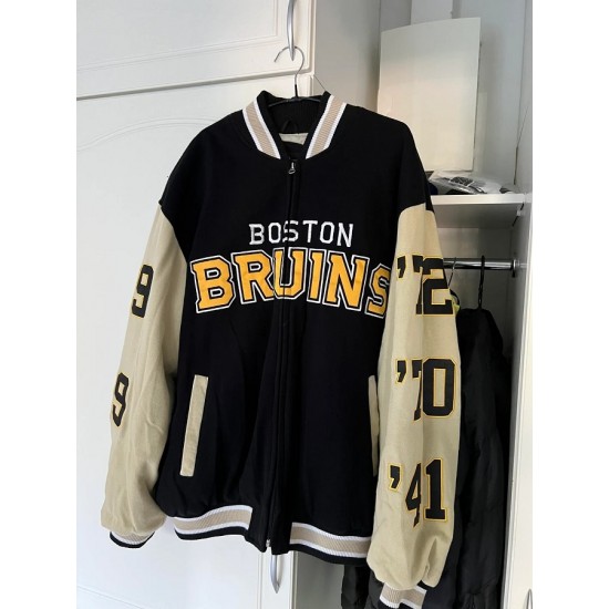 Boston Bruins Stanley Cup Champions Varsity Jacket Boston Bruins Stanley Cup Champions Varsity Jacket