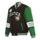Boston Celtics Black & Green Varsity Wool Jacket