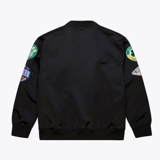 Boston Celtics Black Out Satin Jacket Boston Celtics Black Out Satin Jacket
