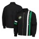 Boston Celtics Black Stitch Applique Bomber Jacket Boston Celtics Black Stitch Applique Bomber Jacket