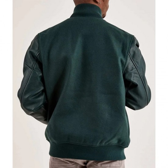 Boston Celtics Dark Green Varsity Jacket Boston Celtics Dark Green Varsity Jacket
