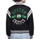 Boston Celtics Printed Logo Varsity Satin Jacket Boston Celtics Printed Logo Varsity Satin Jacket
