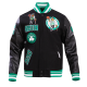 Boston Celtics Retro Clasiic Rib Black Varsity Jacket Boston Celtics Retro Clasiic Rib Black Varsity Jacket