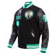 Boston Celtics Retro Clasiic Rib Black Varsity Jacket Boston Celtics Retro Clasiic Rib Black Varsity Jacket