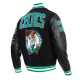 Boston Celtics Retro Clasiic Rib Black Varsity Jacket Boston Celtics Retro Clasiic Rib Black Varsity Jacket