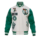 Boston Celtics Retro Clasiic Rib White Varsity Jacket Boston Celtics Retro Clasiic Rib White Varsity Jacket
