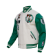 Boston Celtics Retro Clasiic Rib White Varsity Jacket Boston Celtics Retro Clasiic Rib White Varsity Jacket