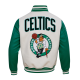 Boston Celtics Retro Clasiic Rib White Varsity Jacket Boston Celtics Retro Clasiic Rib White Varsity Jacket