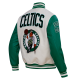 Boston Celtics Retro Clasiic Rib White Varsity Jacket Boston Celtics Retro Clasiic Rib White Varsity Jacket