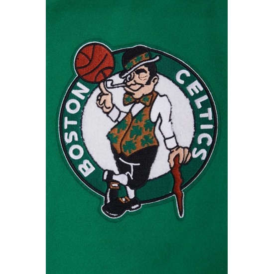 Boston Celtics Retro Classic Rib Green Wool Varsity Jacket Boston Celtics Retro Classic Rib Green Wool Varsity Jacket