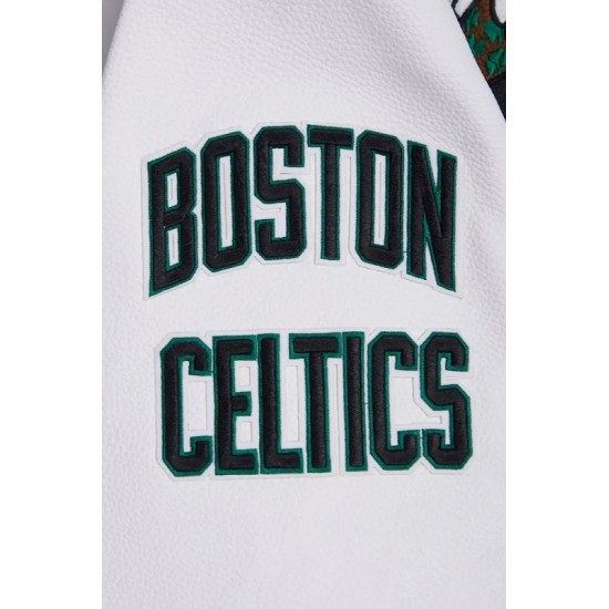 Boston Celtics Retro Classic Rib Green Wool Varsity Jacket Boston Celtics Retro Classic Rib Green Wool Varsity Jacket