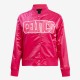 Boston Celtics Triple Pink Satin Jacket