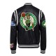 Boston Celtics Vegan Black Varsity Leather Jacket Boston Celtics Vegan Black Varsity Leather Jacket