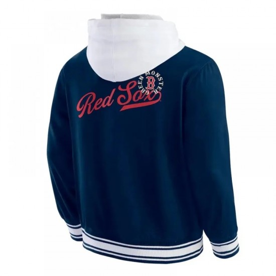 Boston Red Sox Navy Cotton Hooded Jacket