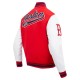 Boston Red Sox Script Tail Red & White Varsity Jacket