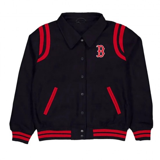 Boston Red Sox Sport Night Teddy Varsity Jacket Boston Red Sox Sport Night Teddy Varsity Jacket