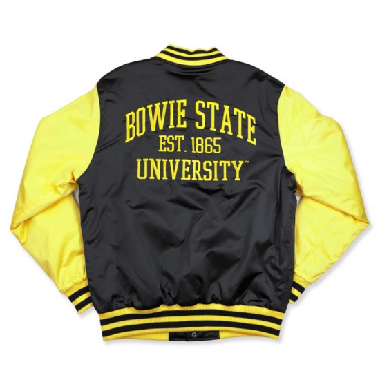 Bowie State Bulldogs Black and Gold Jacket Bowie State Bulldogs Black and Gold Jacket