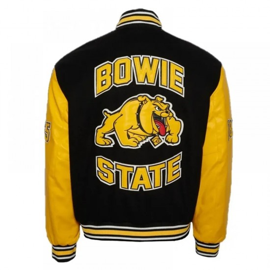 Bowie State University Black & Gold Varsity Jacket