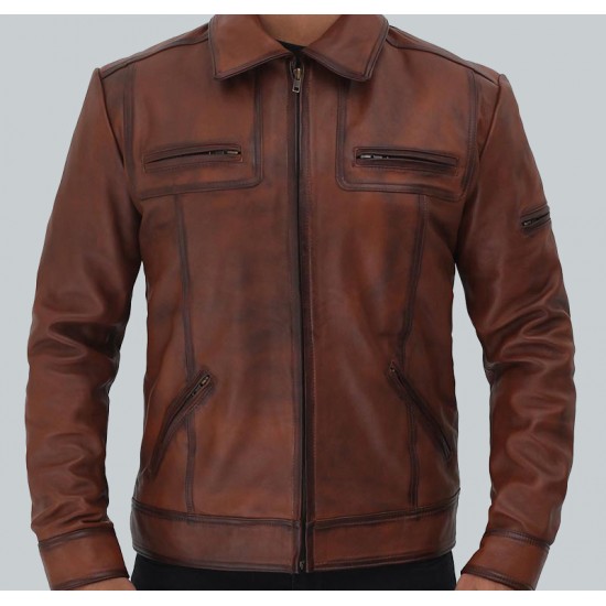 Bradford Casual Leather Jacket Men's Bradford Casual Leather Jacket Men's