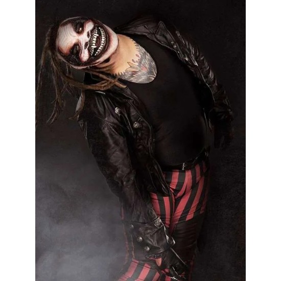 Bray Wyatt The Fiend Black Biker Jacket Bray Wyatt The Fiend Black Biker Jacket