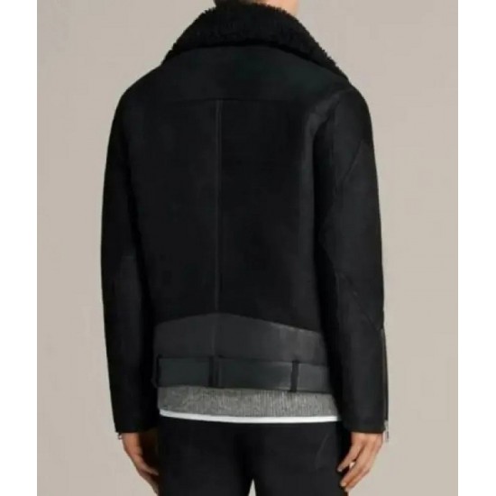 Brooklyn Black Biker Fur Jacket Brooklyn Black Biker Fur Jacket