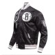 Brooklyn Nets Mashup Classic Rib Satin Jacket Brooklyn Nets Mashup Classic Rib Satin Jacket