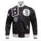 Brooklyn Nets Mashup Classic Rib Satin Jacket Brooklyn Nets Mashup Classic Rib Satin Jacket