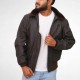 Brown Collar Shearling Jacket