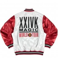 Bruno Mars 24K Warm-Up Satin Bomber Jacket
