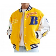 Buddy Yellow & White Varsity Jacket