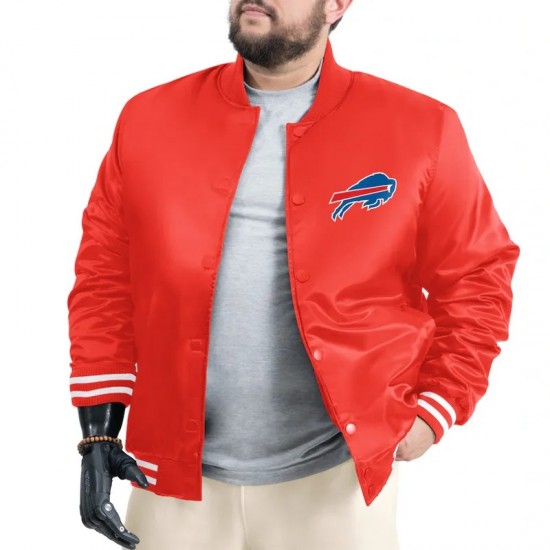 Buffalo Bills Adaptive Varsity Satin Jacket