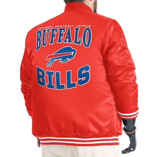 Buffalo Bills Adaptive Varsity Satin Jacket