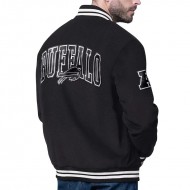 Buffalo Bills Blackout Corduroy Varsity Jacket