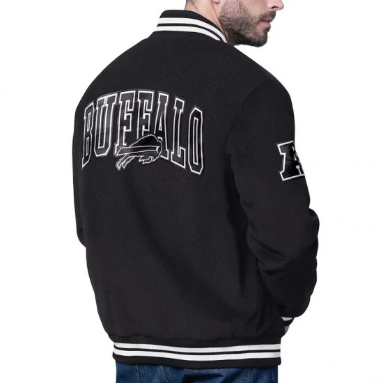 Buffalo Bills Blackout Corduroy Varsity Jacket